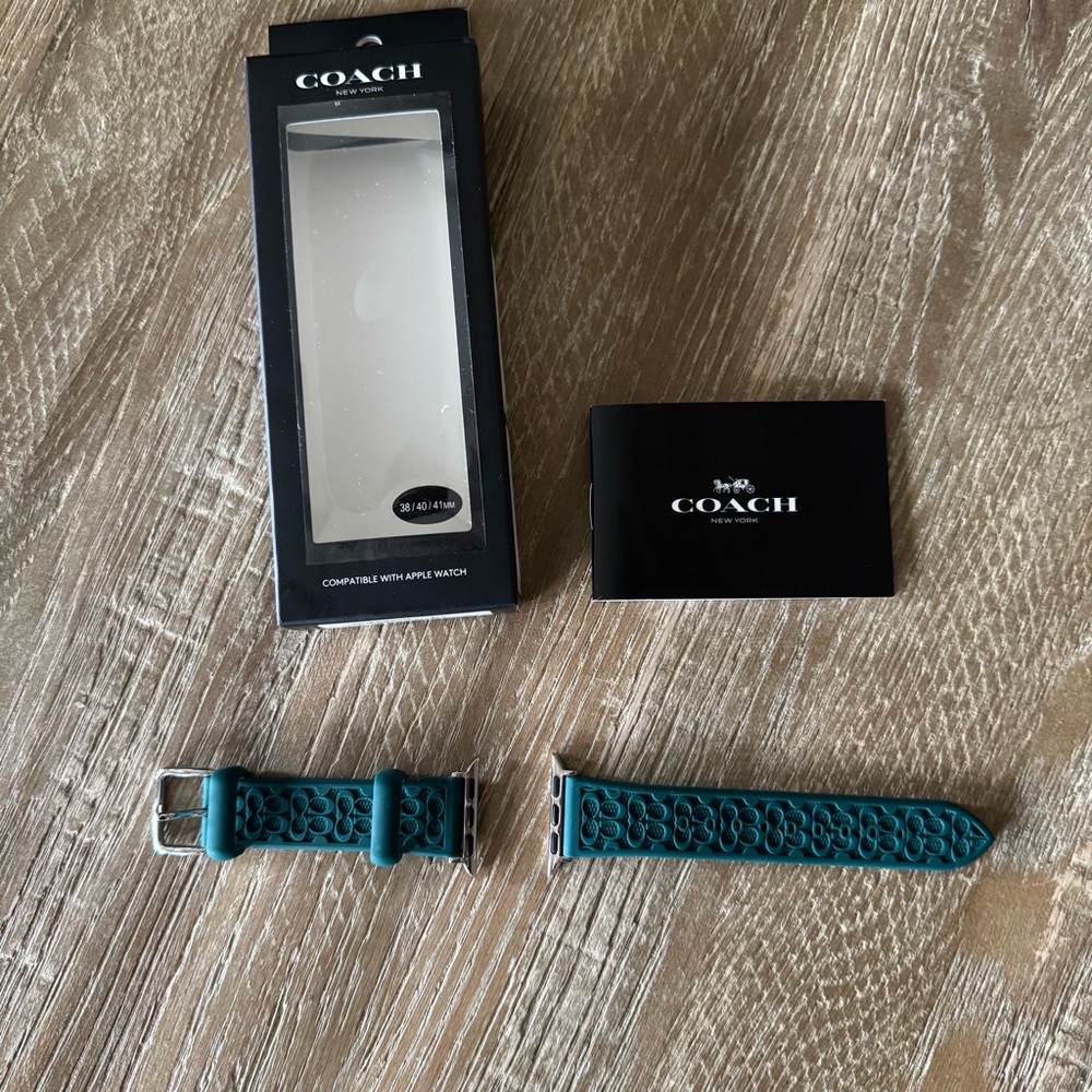 Signature Coach Silicone Apple Watch Watchband